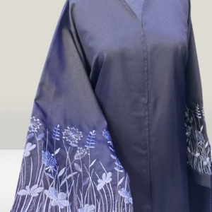 Floral Embroidered Sleeves Abaya