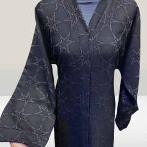 Starry Black Abaya